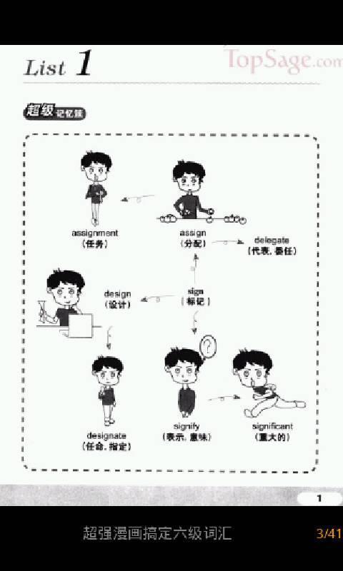 超强漫画搞定六级词汇截图4