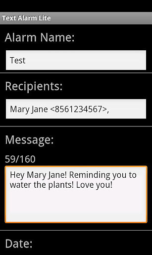 Text Alarm Lite截图4