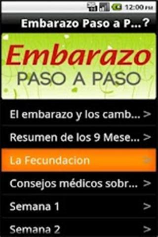 Embarazo Paso a Paso截图1