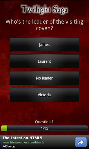 小测验：暮光之城 Quiz: Twilight截图2