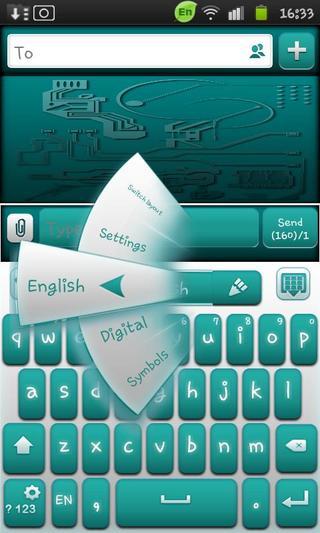 Go Keyboard Droid Tech截图5