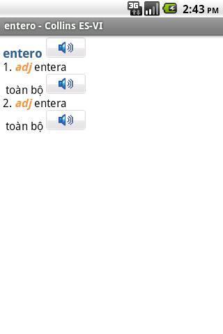 迷你柯林斯字典:越南语西班牙语截图3