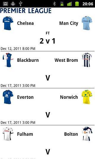 EPL Scores截图6