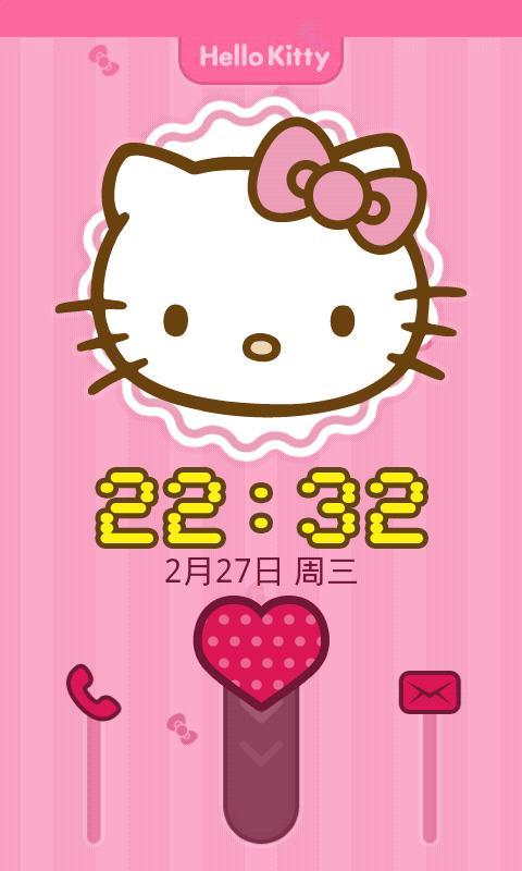 HelloKitty-360锁屏主题截图1