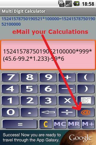 Multiple Digit Calculator截图3