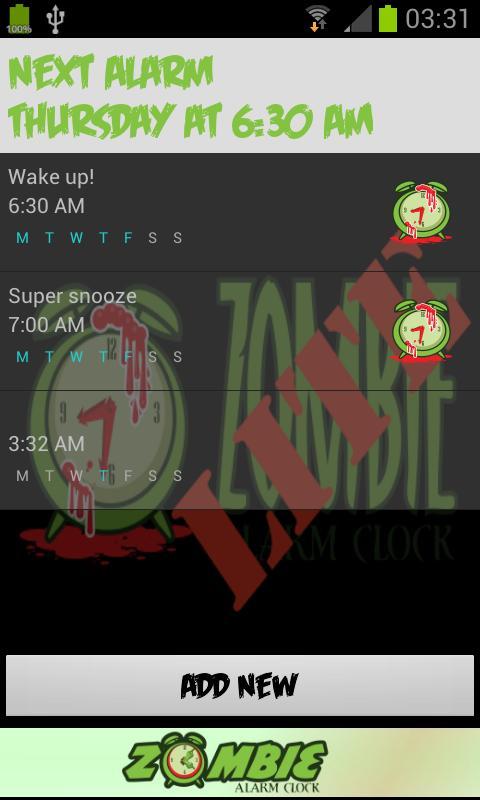 Zombie Alarm Clock LITE截图3