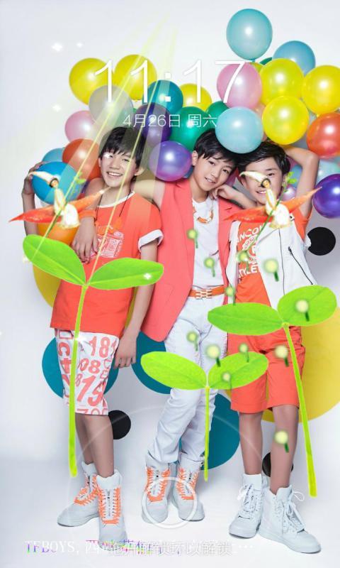 TFBOYS 一键锁屏截图1