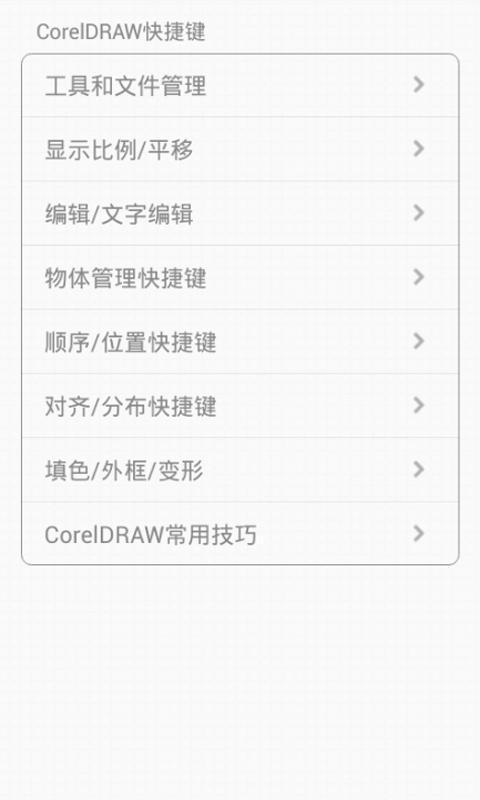 coreldraw快捷键截图6