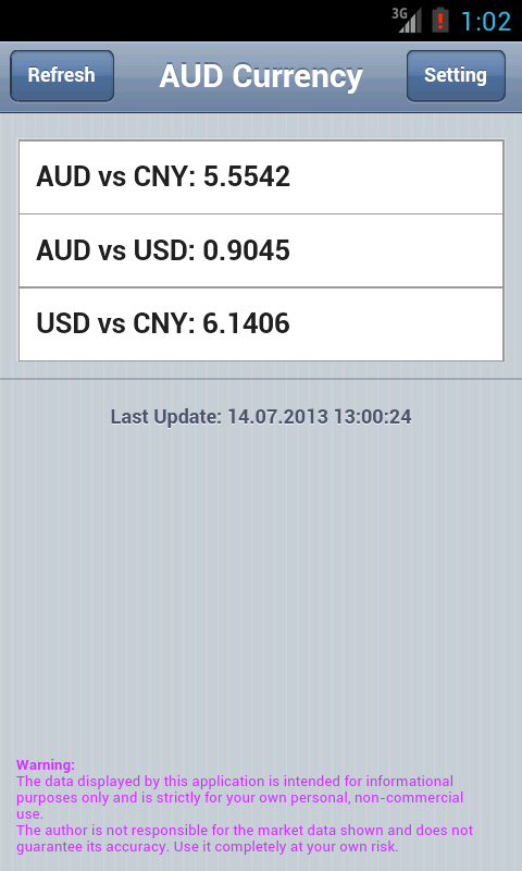 澳币汇率提醒(AUD Currency Reminder)截图2