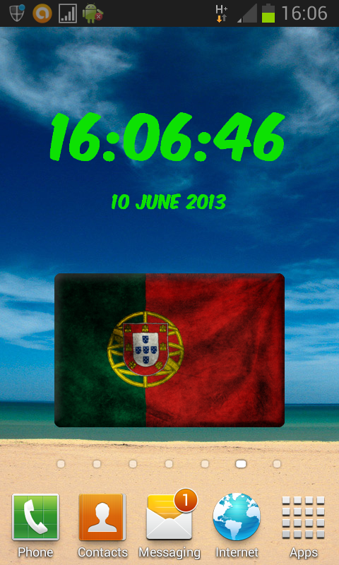 Portugal Digital Clock截图1