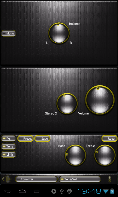 Poweramp Steel of iron yellow machine截图1