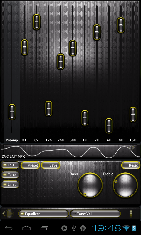 Poweramp Steel of iron yellow machine截图2