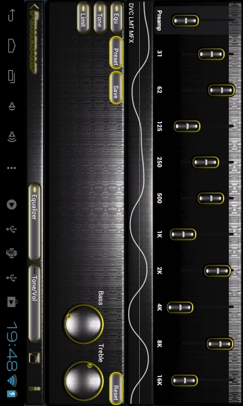 Poweramp Steel of iron yellow machine截图3