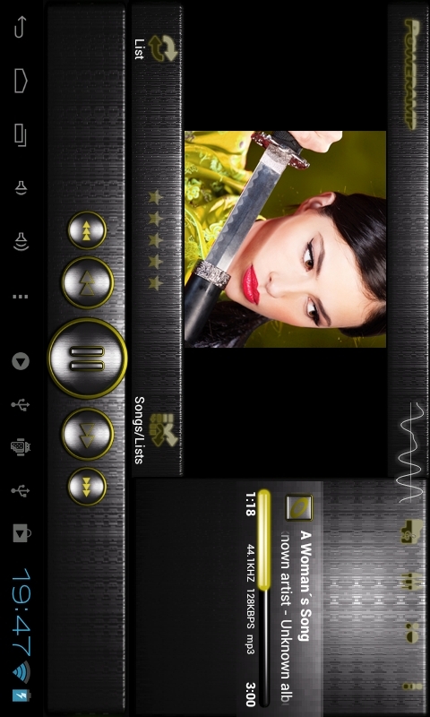 Poweramp Steel of iron yellow machine截图7