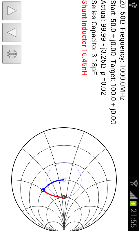 Smith Chart Matching Calc截图1