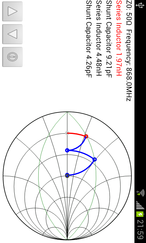 Smith Chart Matching Calc截图4