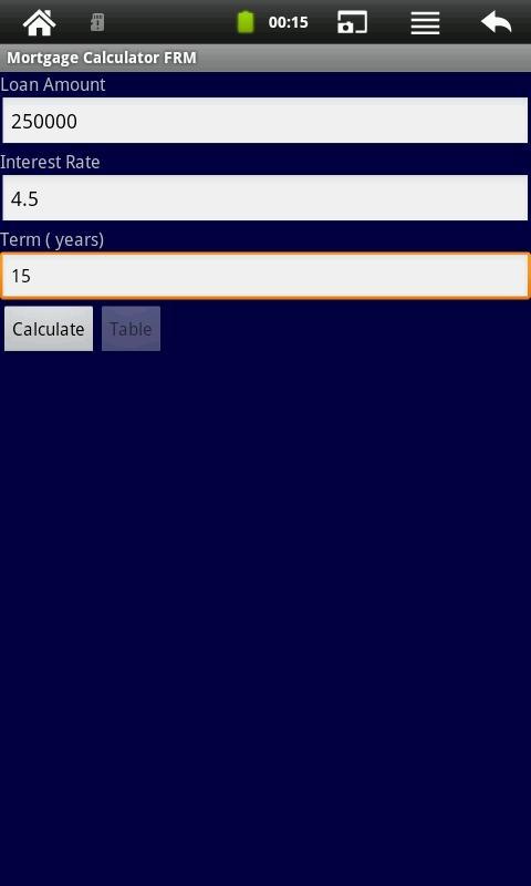 Mortgage Calculator FRM截图1
