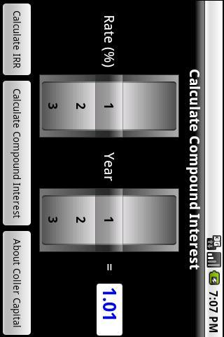 Coller Capital IRR Calculator截图2