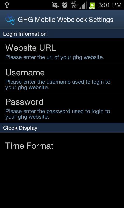 GHG Mobile Webclock截图3