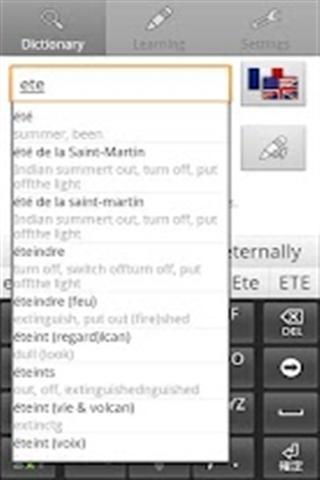 英语 - 法语词典截图4