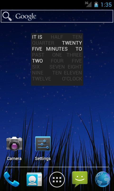 Word Clock Widget截图2