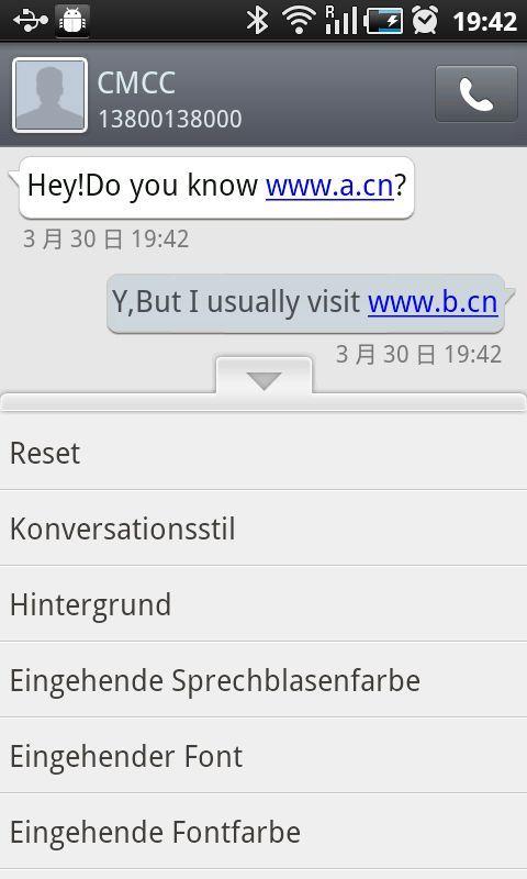 GO SMS Pro German language pac截图2