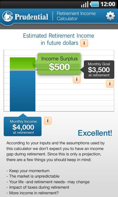 Retirement Income Calculator截图3