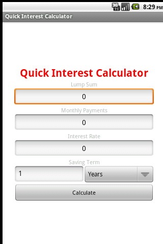 Quick Interest Calculator截图1