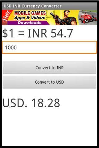 USD INR Currency Converter截图2