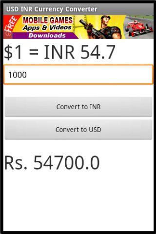 USD INR Currency Converter截图1