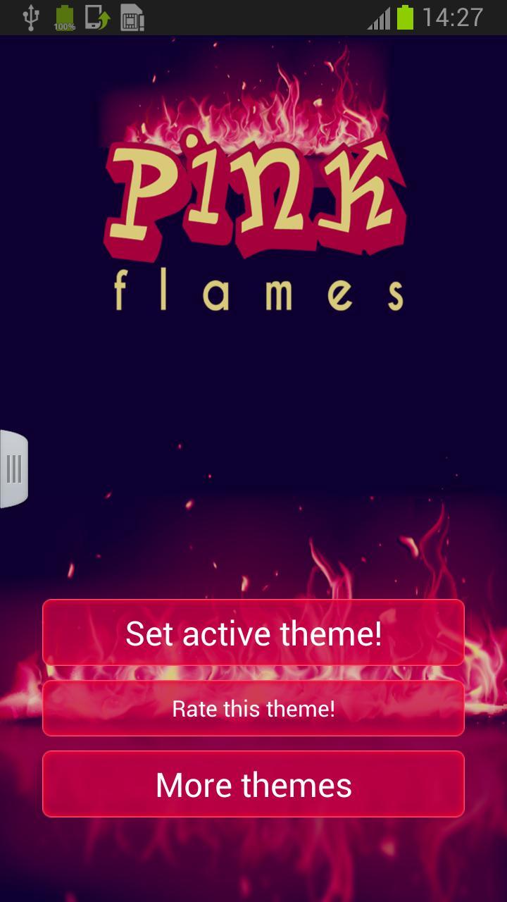 Pink Flames for Keypad截图1