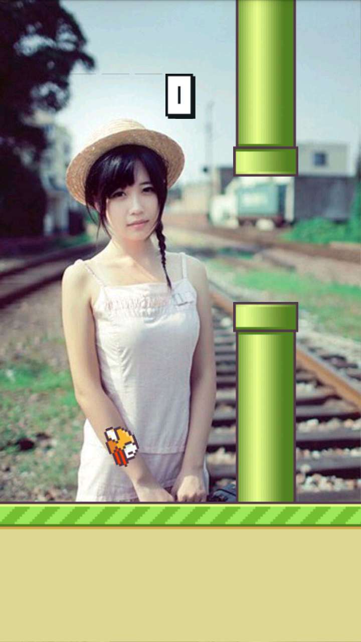 美女Flappy Bird截图1