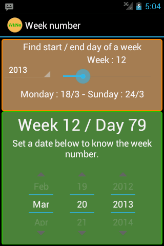 Week Number Simple截图3