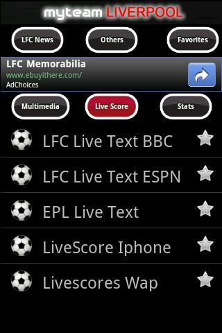 MyTeam Liverpool FC截图1