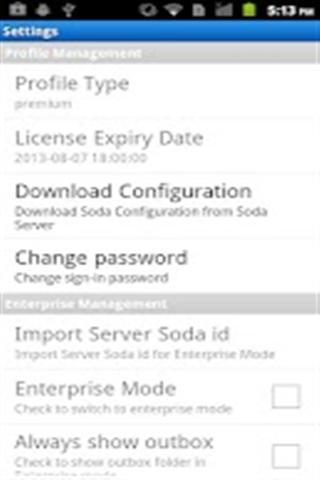 Soda Safe of Data App Mobile截图5