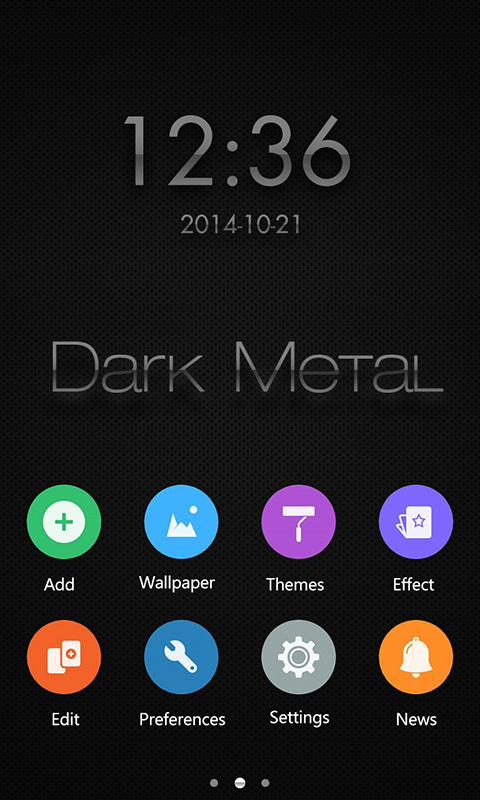 Dark metal GO桌面主题截图2
