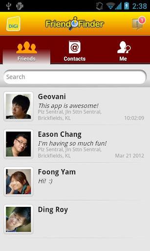 DiGi Friend Finder截图2
