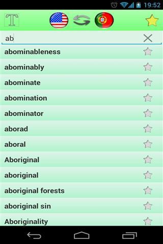 英语-葡萄牙语词典截图4