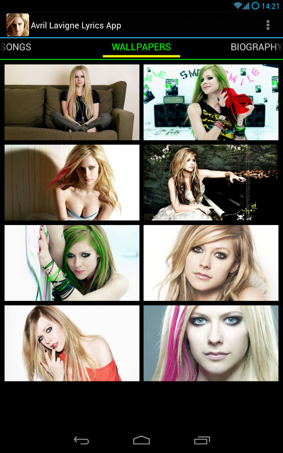 Avril Lavigne Lyrics App截图6