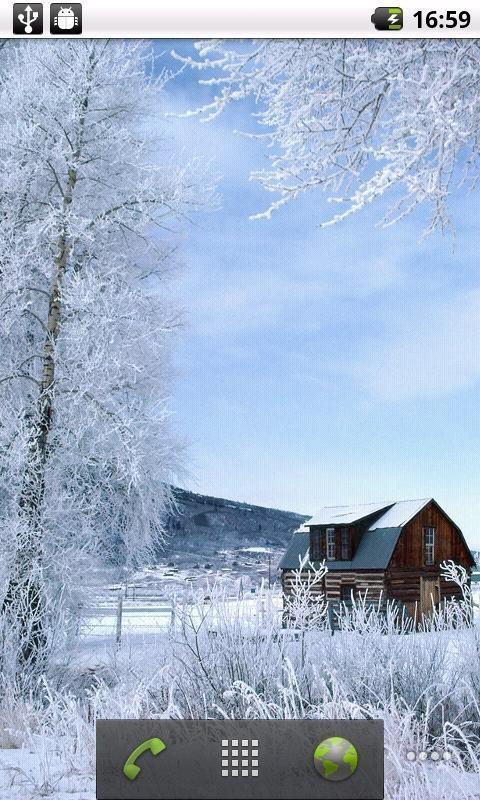 唯美雪景动态壁纸截图1