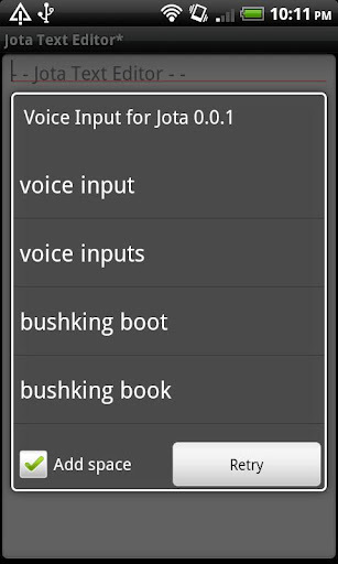 Voice Input for Jota截图1