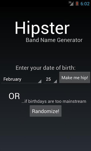 Hipster Band Name Lite截图1