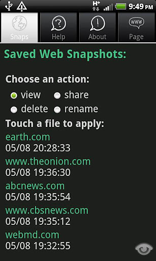 Web Snapshots截图5