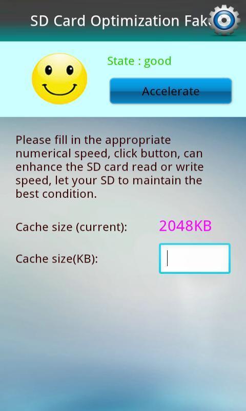 SD Card Optimization Fake截图2