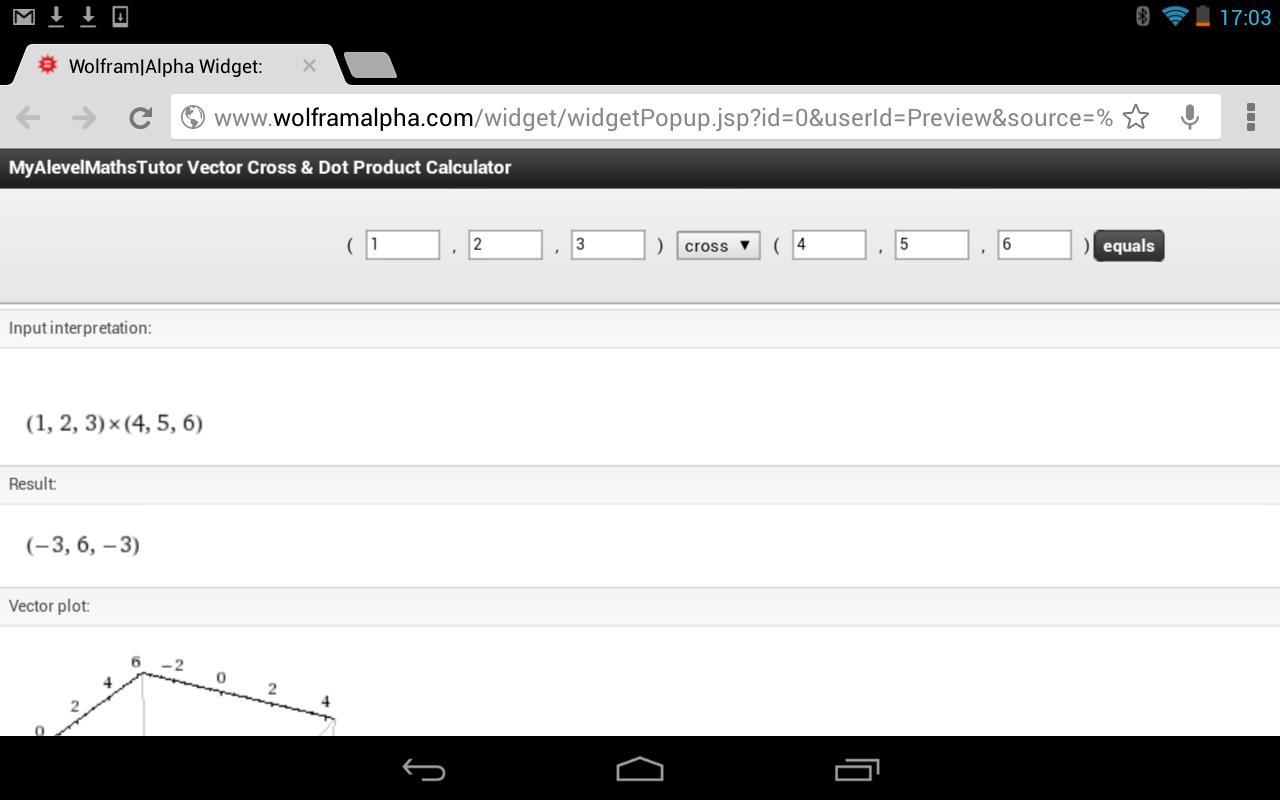 Vector Cross Prod Calculator截图1