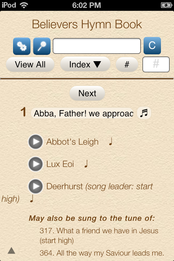 Believers Hymn Book截图1