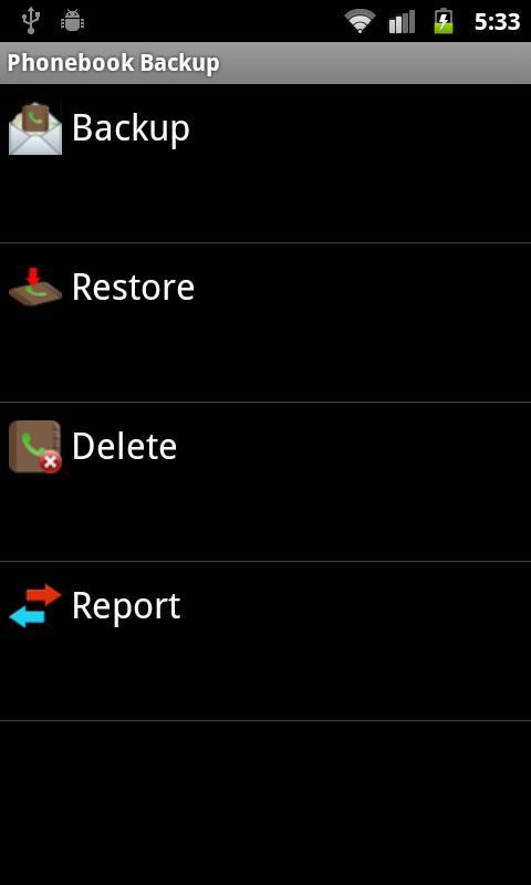 Phonebook backup Lite截图1