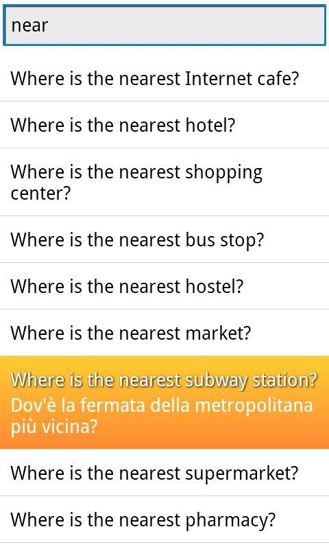 Phrasebook Italian Demo截图3