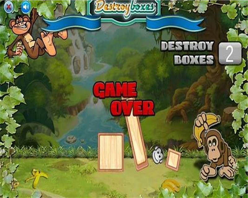 Jungle Monkey - Destroy Boxes截图3