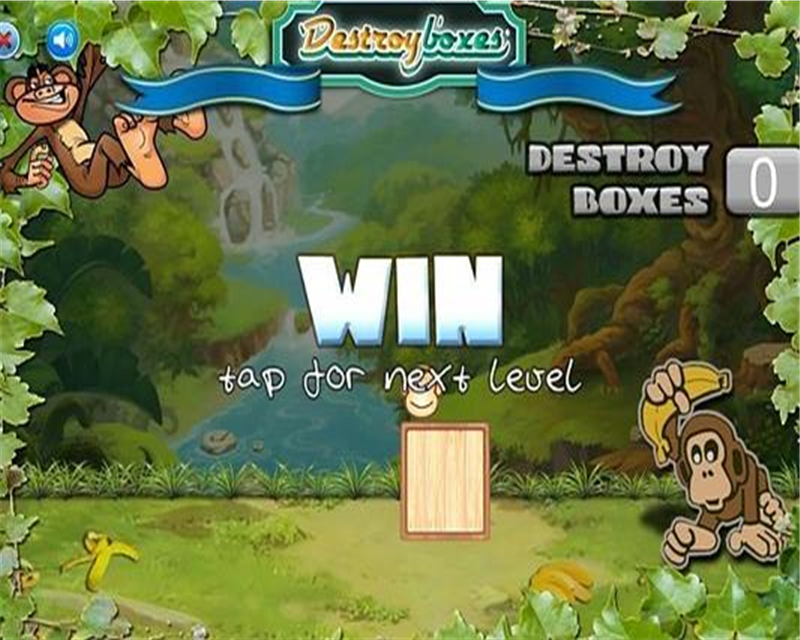 Jungle Monkey - Destroy Boxes截图2